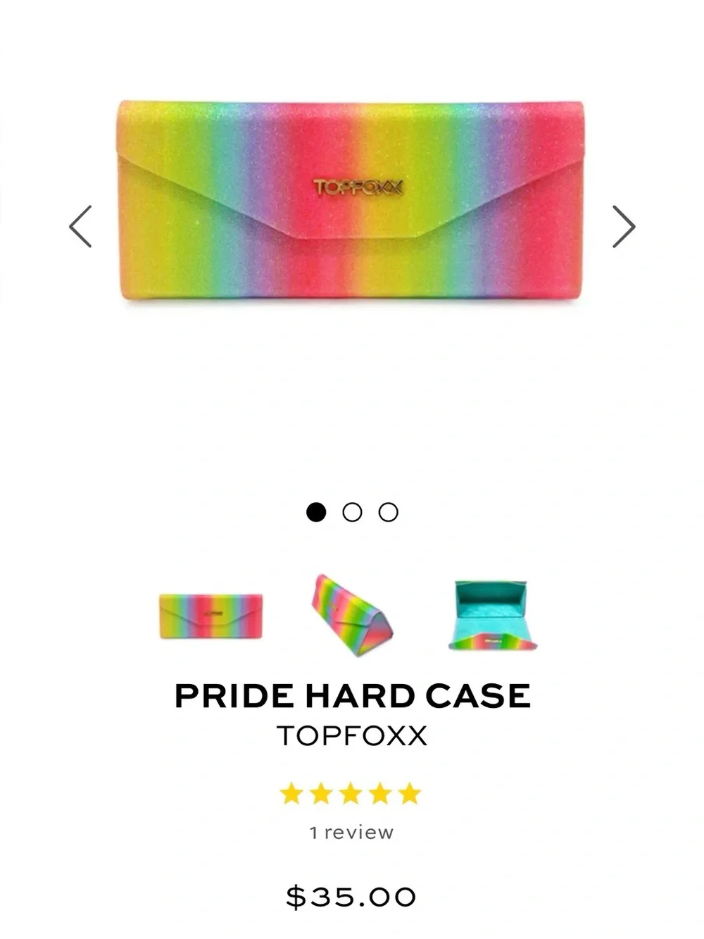 TOPFOXX SUSTAINABLE FUTURE MULTICOLOR WAYFARER RAINBOW SHIELD SUNGLASSES W/ CASE